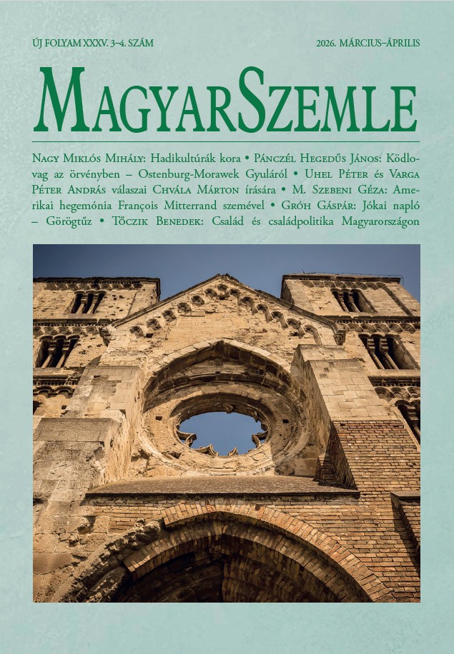 Új folyam XXXV. 3-4. szám